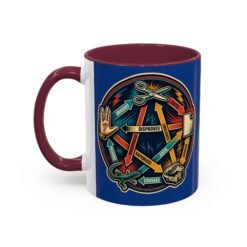 Rock Paper Scissors Lizard LLAP – Color Accent 11oz or 15oz Mug – Sip Long and Prosper - Image 18