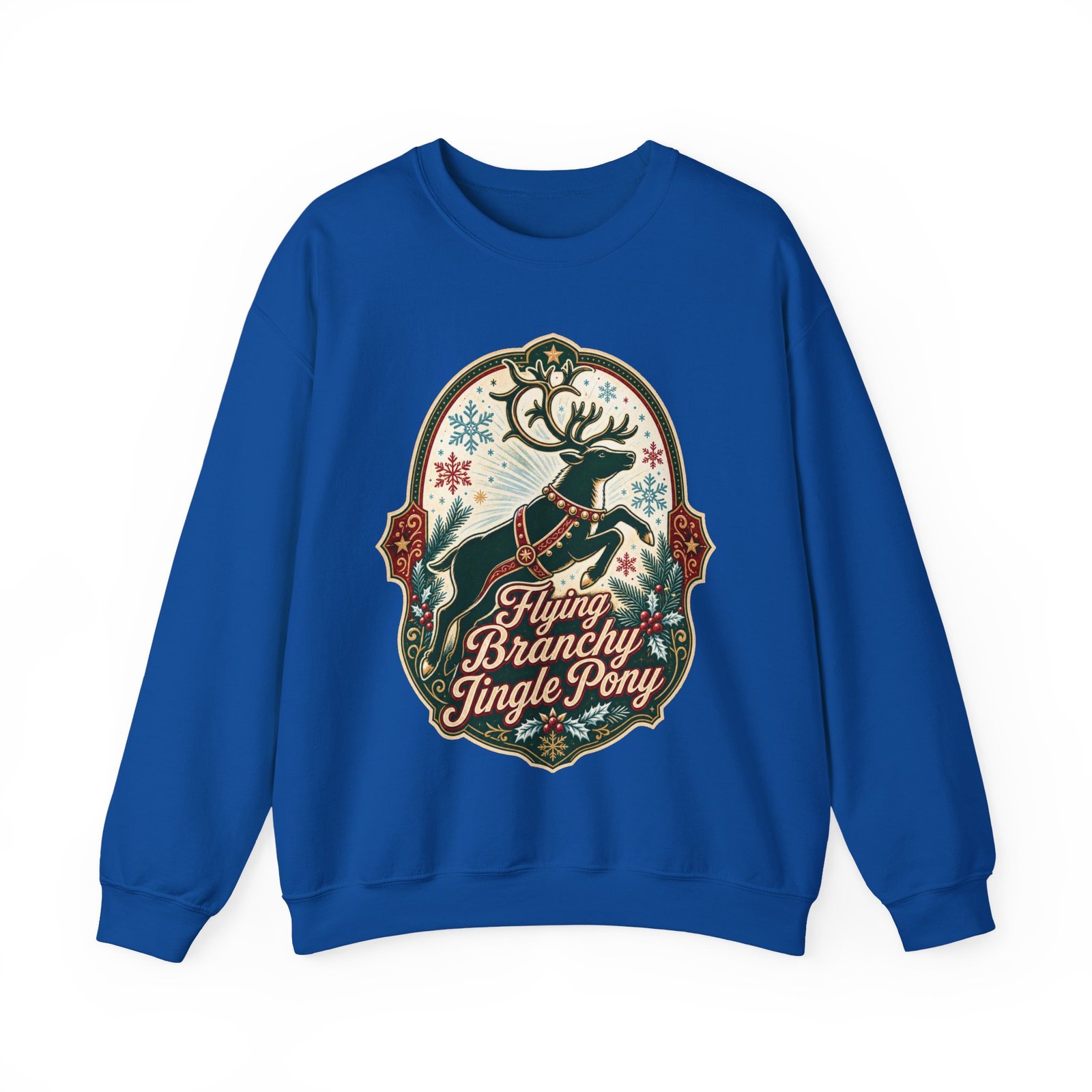 Flying Branchy Jingle Pony - Unisex Sweatshirt – Absurdly Festive - Image 18