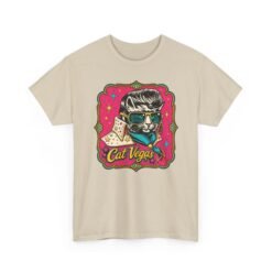 Cat Vegas – Unisex T-Shirt – The King Has Nine Lives - Image 24