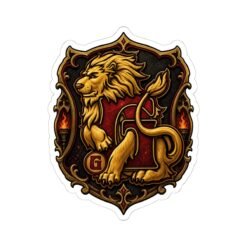 House of Lion – Indoor Sticker – Wizarding School Courage That Sticks