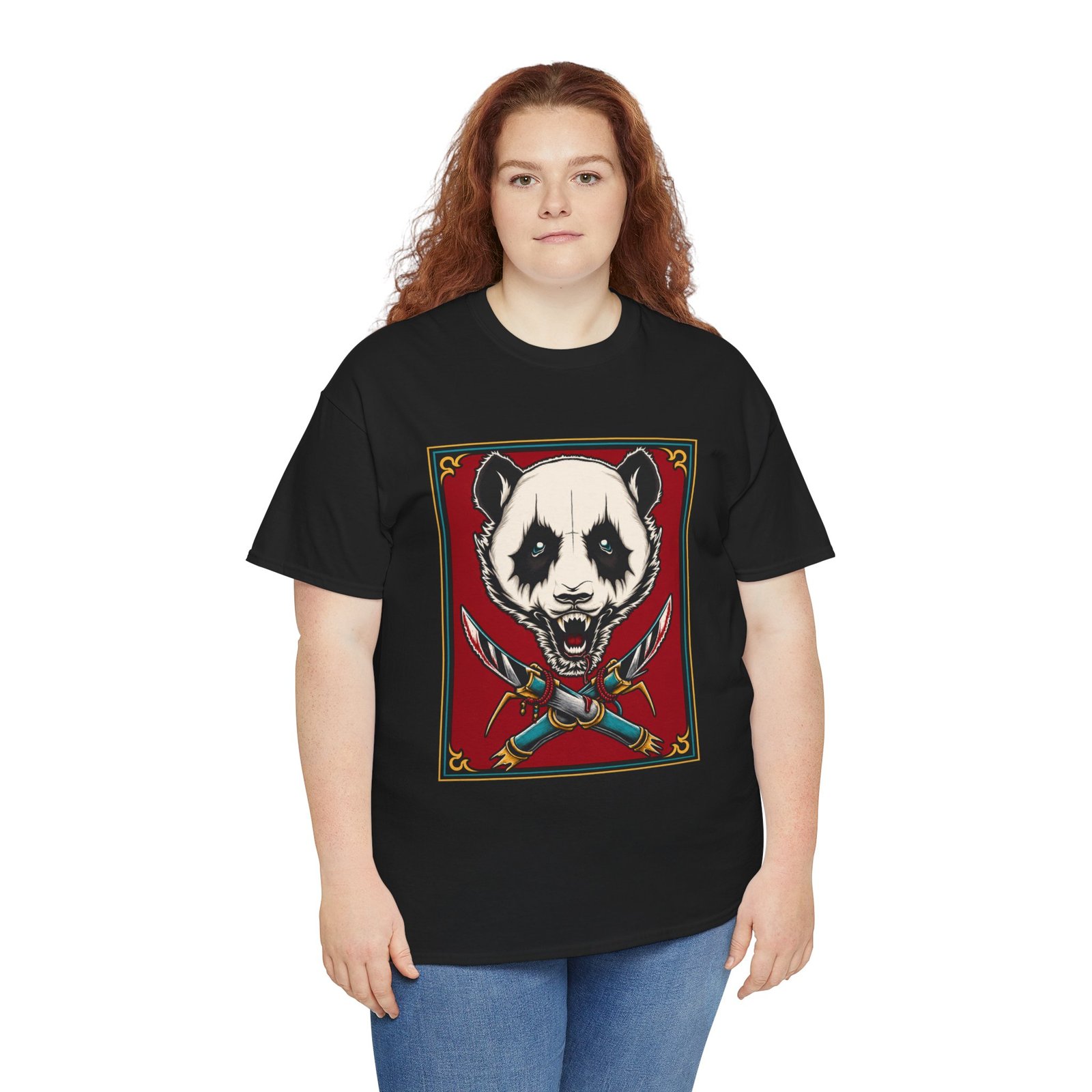 Black Metal Panda – Unisex T-Shirt – Cute, Grim, and Brutal - Image 6