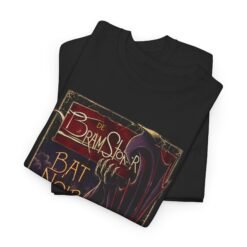 Bat Noir – Unisex T-Shirt – Bram Stoker’s Vampire Bat in the Shadows - Image 3