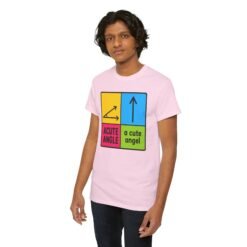 Acute Angle / A Cute Angel – Unisex T-Shirt – Geometry Has Never Been This Adorable - Image 5