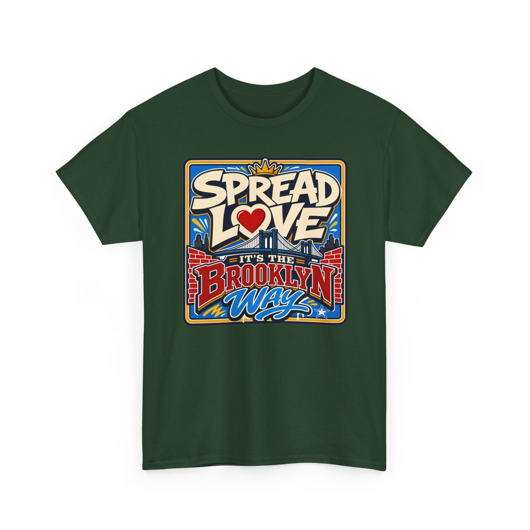 Spread the Love the Brooklyn Way – Unisex T-Shirt – Brooklyn Street Art Style - Image 18