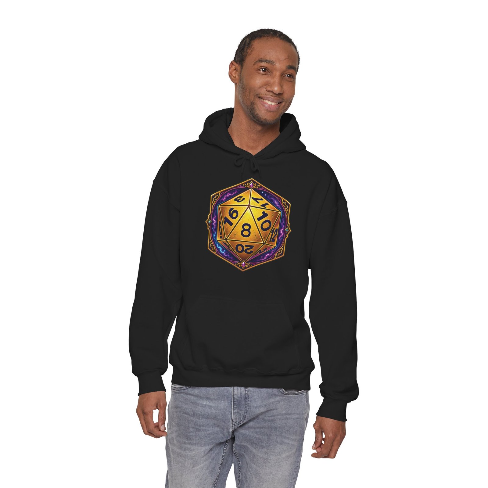 20-Sided Dice – Unisex Hoodie – Roll for Style - Image 13