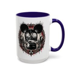Gas Mask Mouse - Color Accent Mug – Sip with a Side of Strange - Image 13