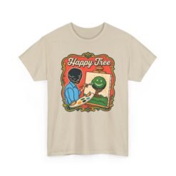 "Happy Tree" Unisex T-Shirt – Peace, Paint, and Positivity - Image 25