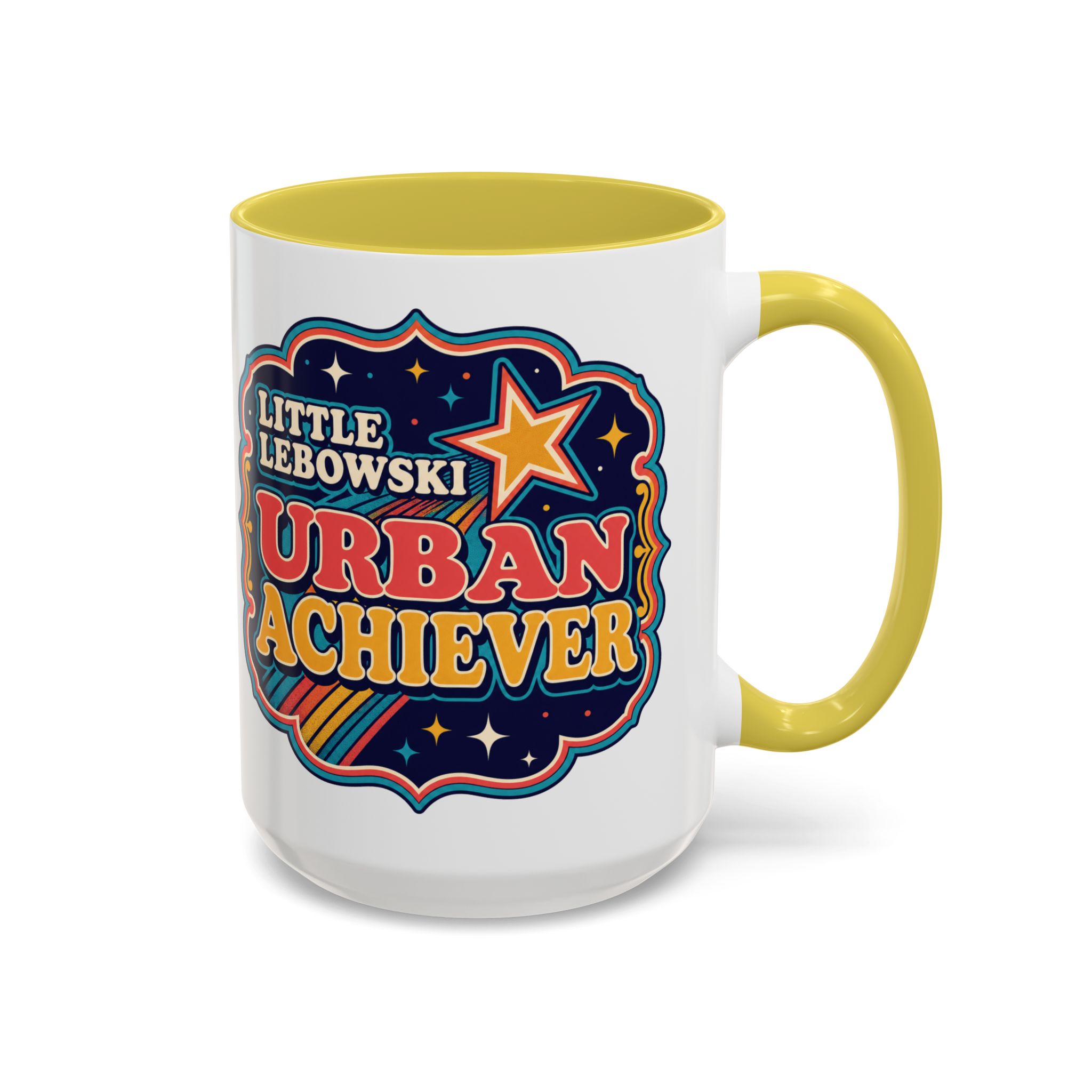 Little Lebowski Urban Achiever – Accent Color Mug – Modest Goals, Strong Coffee - Image 45