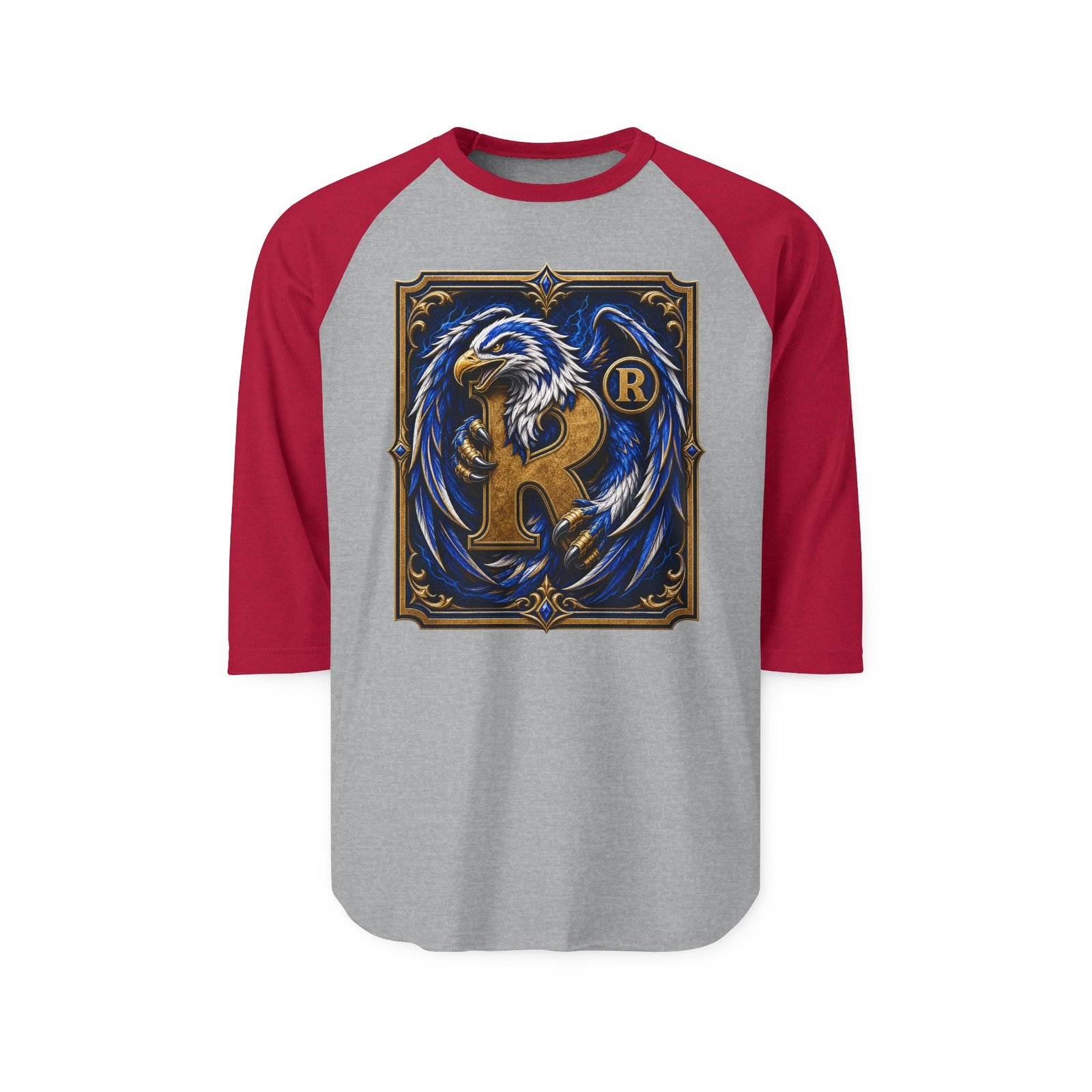 House of Eagle – Unisex Raglan T-Shirt – Wizarding School Style for Clever Competitors - Image 10
