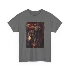 Bat Noir – Unisex T-Shirt – Bram Stoker’s Vampire Bat in the Shadows - Image 15