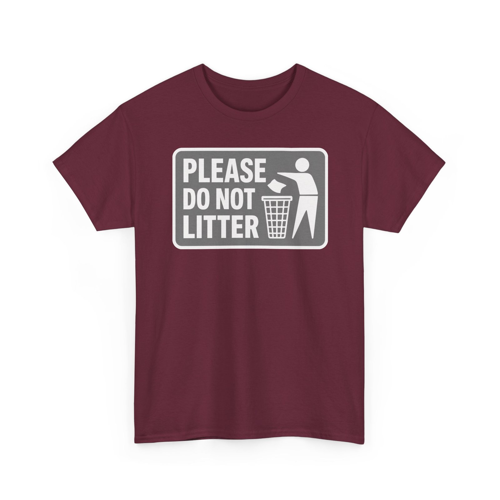 Please Do Not Litter – Unisex T-Shirt – Keep It Clean, People - Image 12
