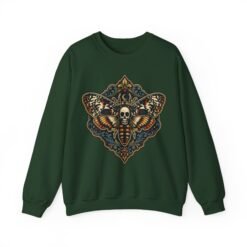 Death's-Head Moth - Unisex Sweatshirt – Dark Elegance - Image 12