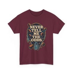 Never Tell Me the Odds – Unisex T-Shirt – Funny Sci-Fi Asteroid Field - Image 10