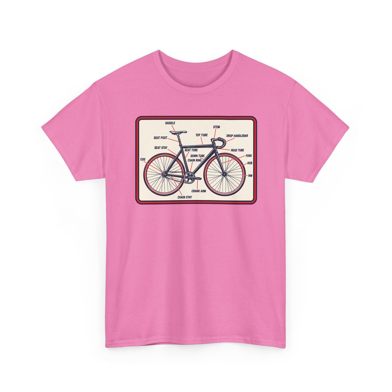 Know Your Bike – Unisex T-Shirt – Two-Wheeled Anatomy Lesson - Image 19