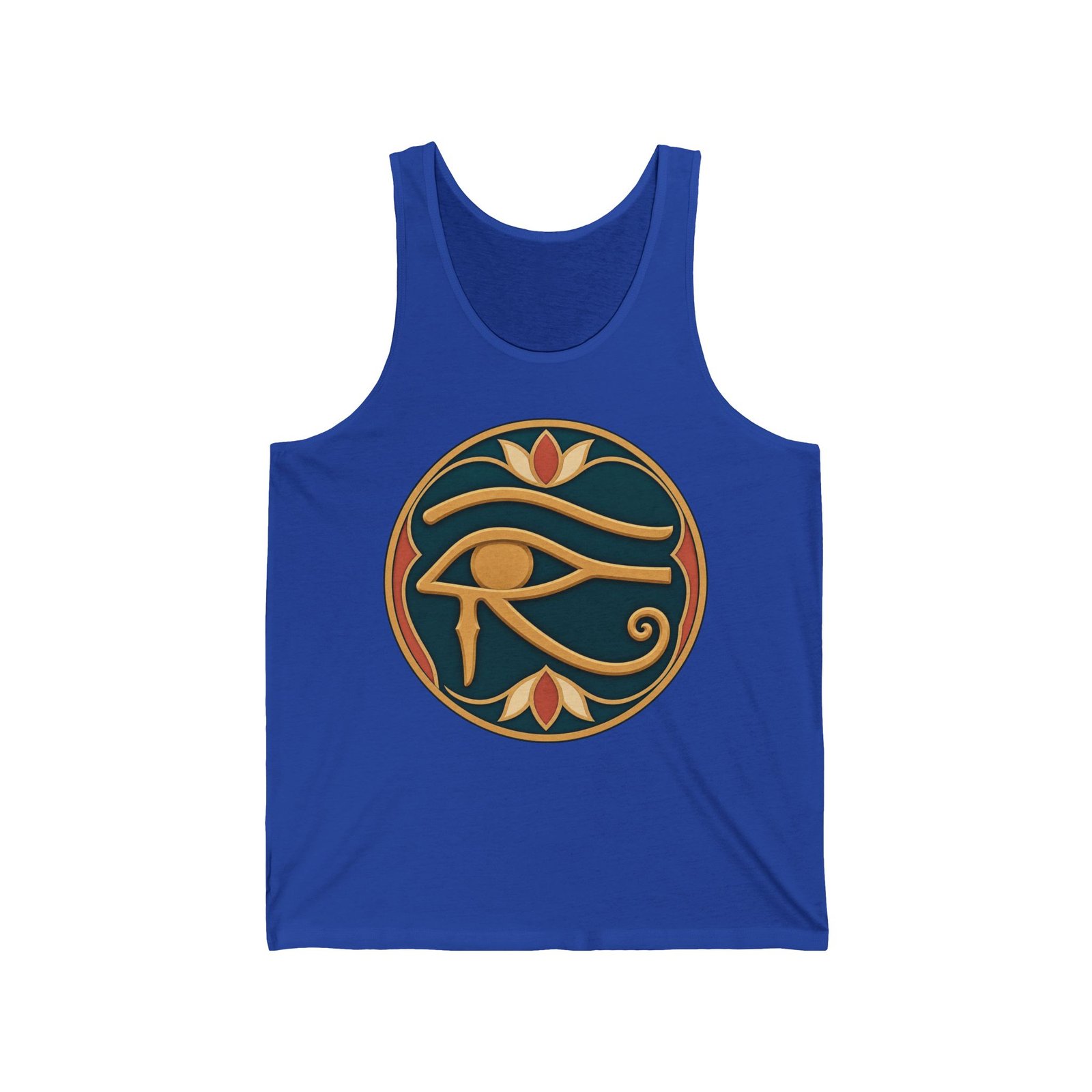 Eye of Horus - Unisex Jersey Tank Top – Ancient Symbol, Modern Comfort - Image 8