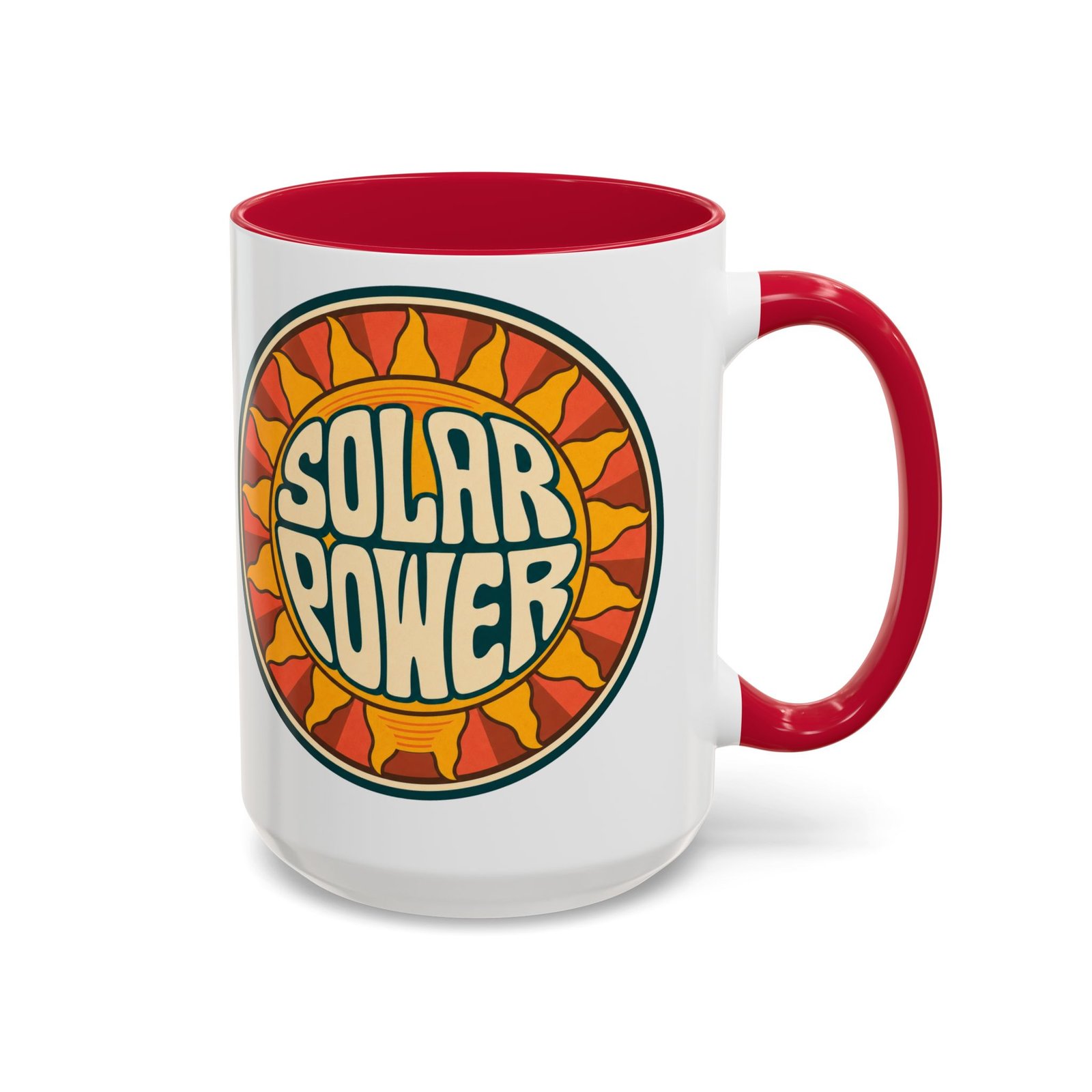 Solar Power – Color Accent Mug – Renewable Morning Energy - Image 43