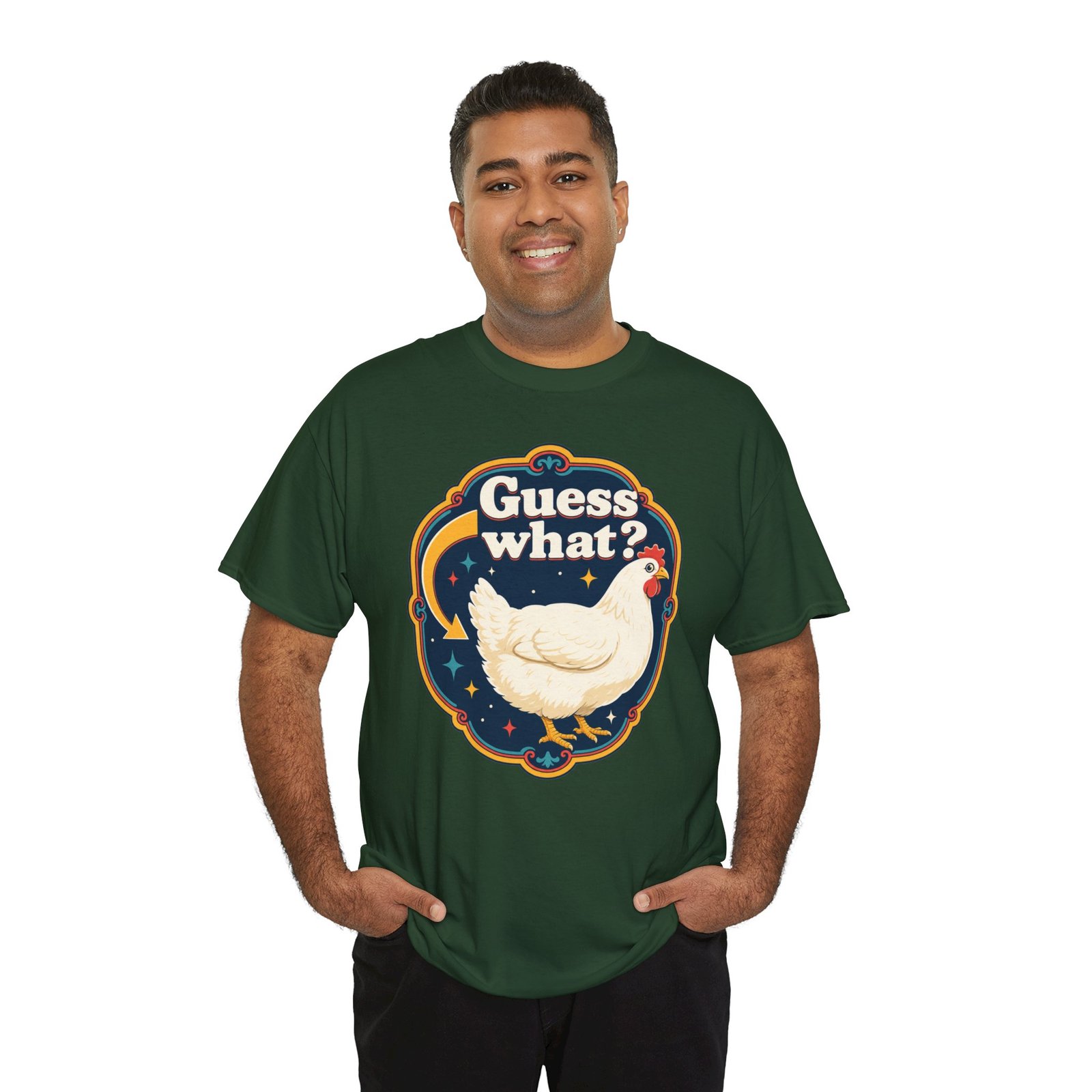 Guess What? Chicken Butt – Unisex T-Shirt – Classic Chicken Punchline - Image 10