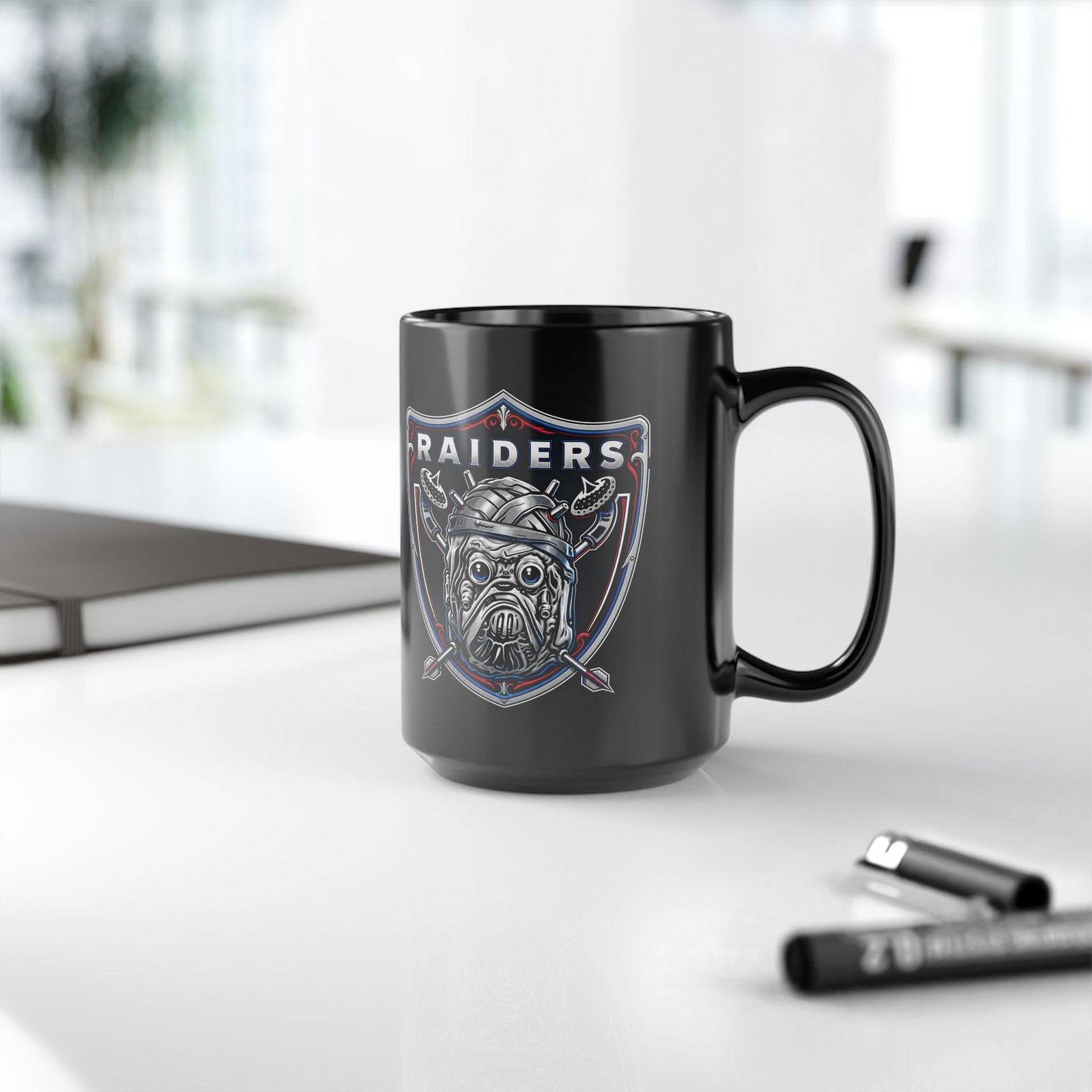 Tusken “Raiders” – Black Mug – Intergalactic Grit, Silver & Black Style - Image 10