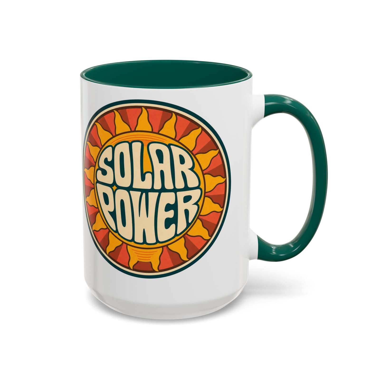 Solar Power – Color Accent Mug – Renewable Morning Energy - Image 31
