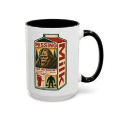 Missing Bigfoot – Color Accent 11oz or 15oz Mug – Have You Seen This Sasquatch? - Image 7