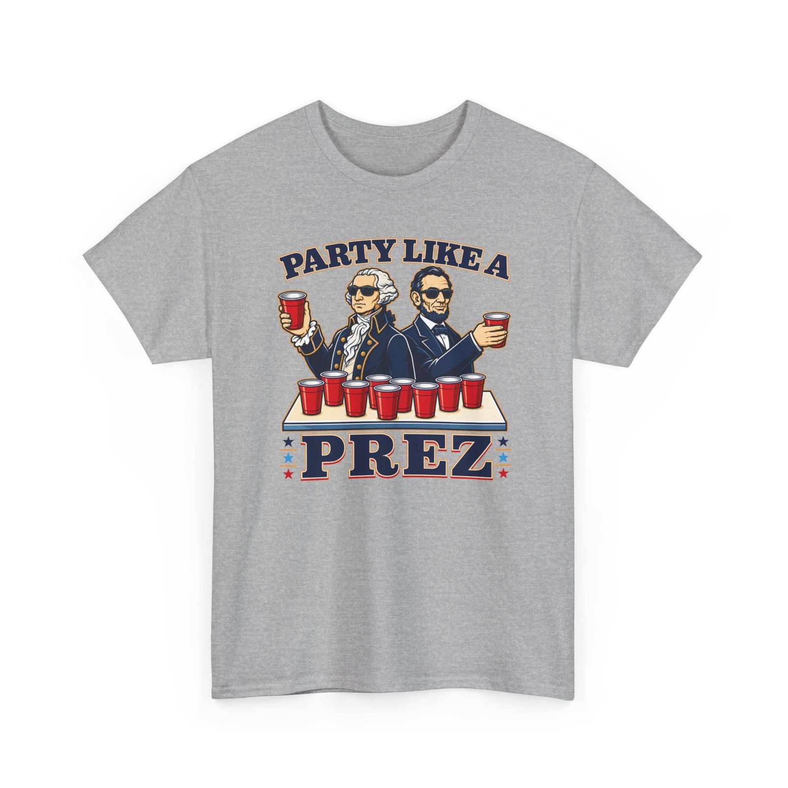 Party Like a Prez – Unisex T-Shirt – Founding Fathers Gone Wild - Image 12
