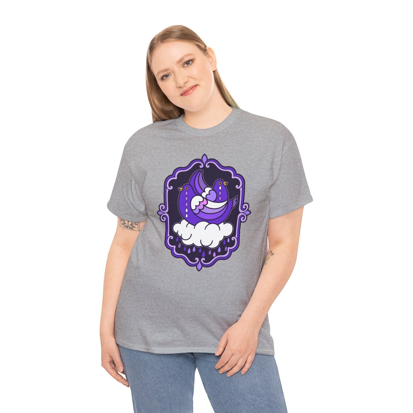 Purple Doves Crying – Unisex T-Shirt – Some Feelings Need No Explanation - Image 7