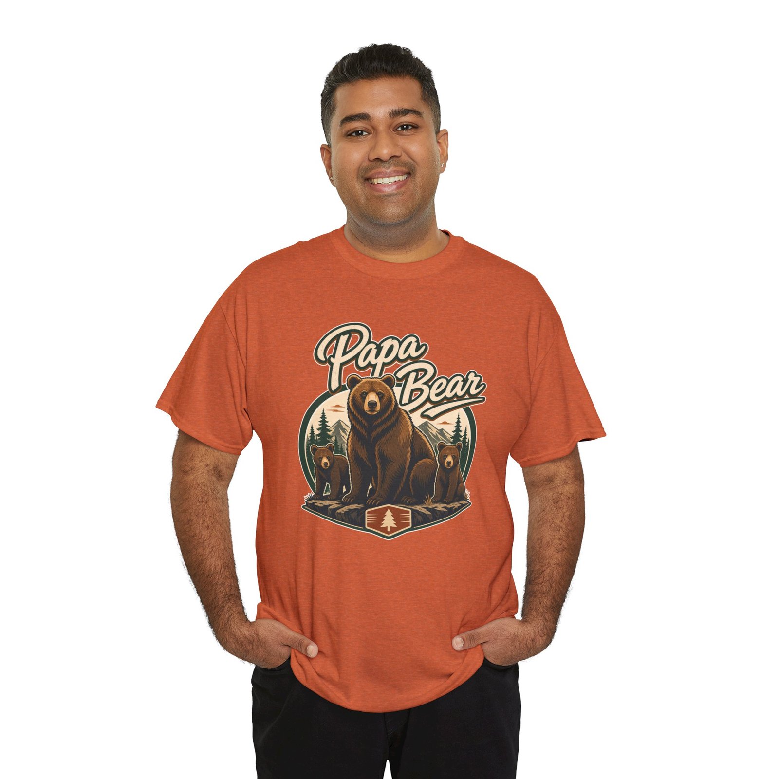 Papa Bear – Unisex T-Shirt – Proud Protector of the Den - Image 7