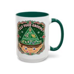 Elf Food Groups – Color Accent Mug – Sweet Sips, North Pole Style - Image 31