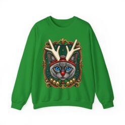Rudolph Catmas Unisex Sweatshirt – Feline Festive, Reindeer Ready