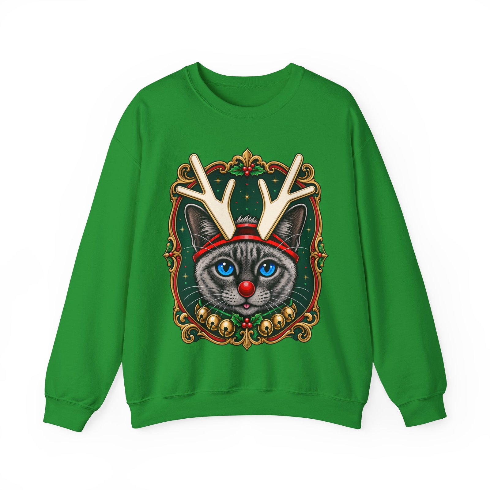 Rudolph Catmas Unisex Sweatshirt – Feline Festive, Reindeer Ready