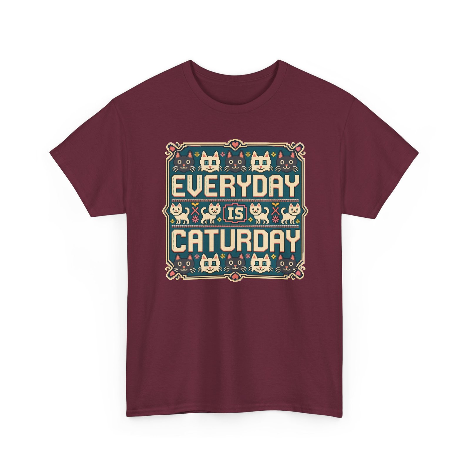 Everyday Is Caturday – Unisex T-Shirt – Feline Festive Vibes