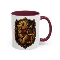 Alternative view of House of Lion – Accent Color Mug – Wizarding School Courage in Every Sip