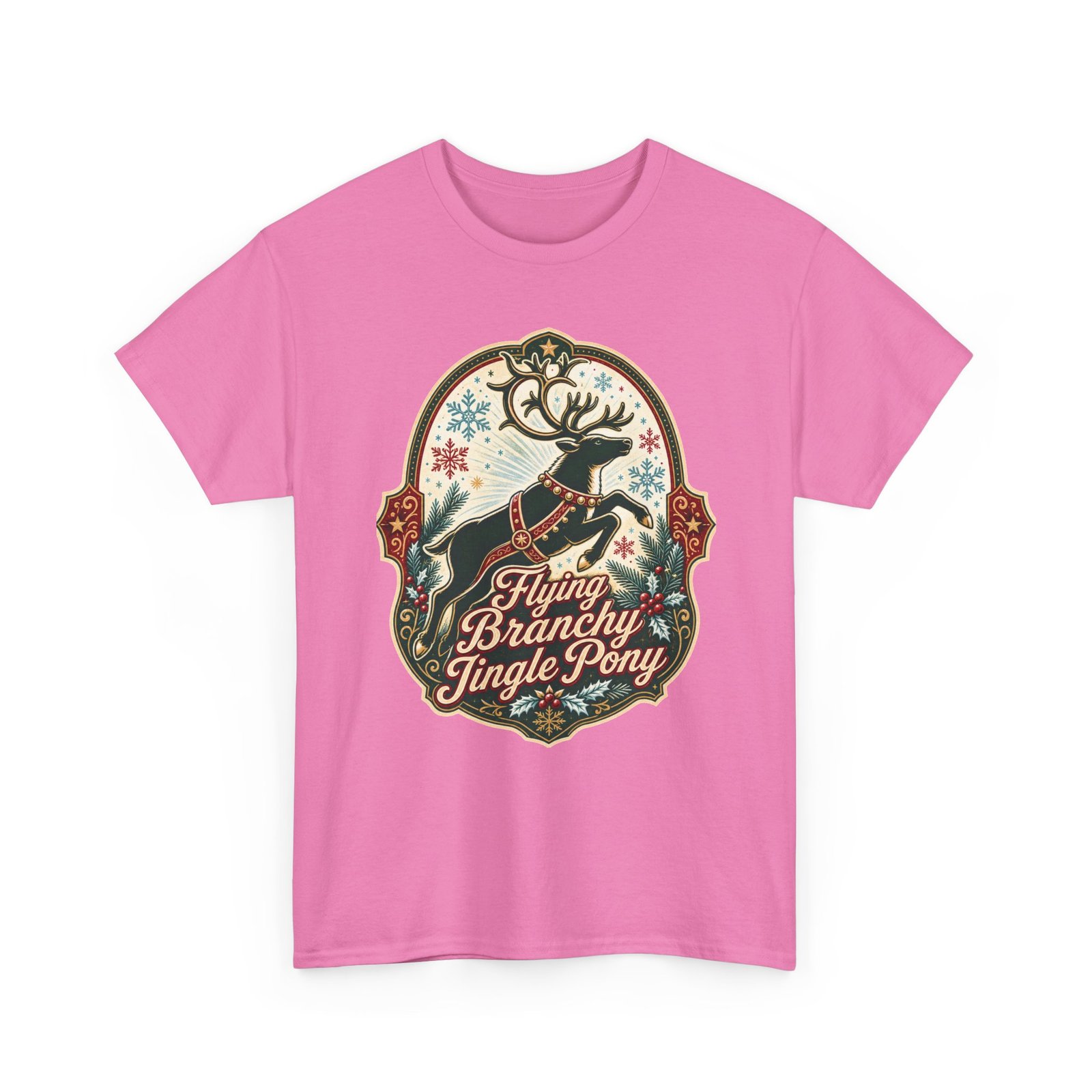 Flying Branchy Jingle Pony - Unisex T-Shirt – Reindeer Ridiculousness - Image 20