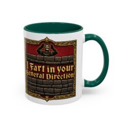 I Fart in Your General Direction - Color Accent Mug – Monty Python French Taunter Coffee Mug - Image 9
