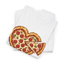 Alternative view of "Love at First Slice" Unisex T-Shirt – Heart Pizza Edition