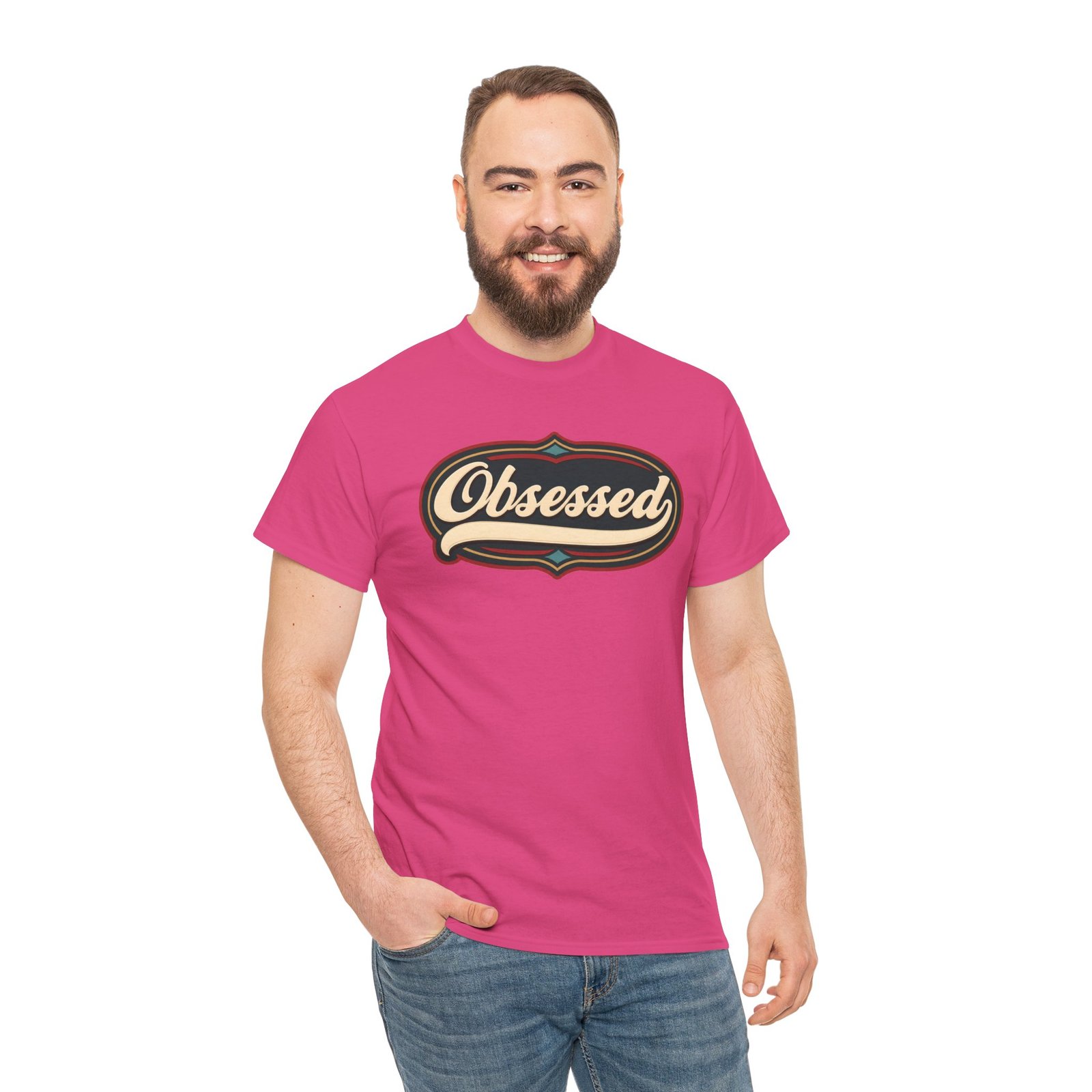Obsessed – Unisex T-Shirt – Because Casual Interest Is Boring - Image 4