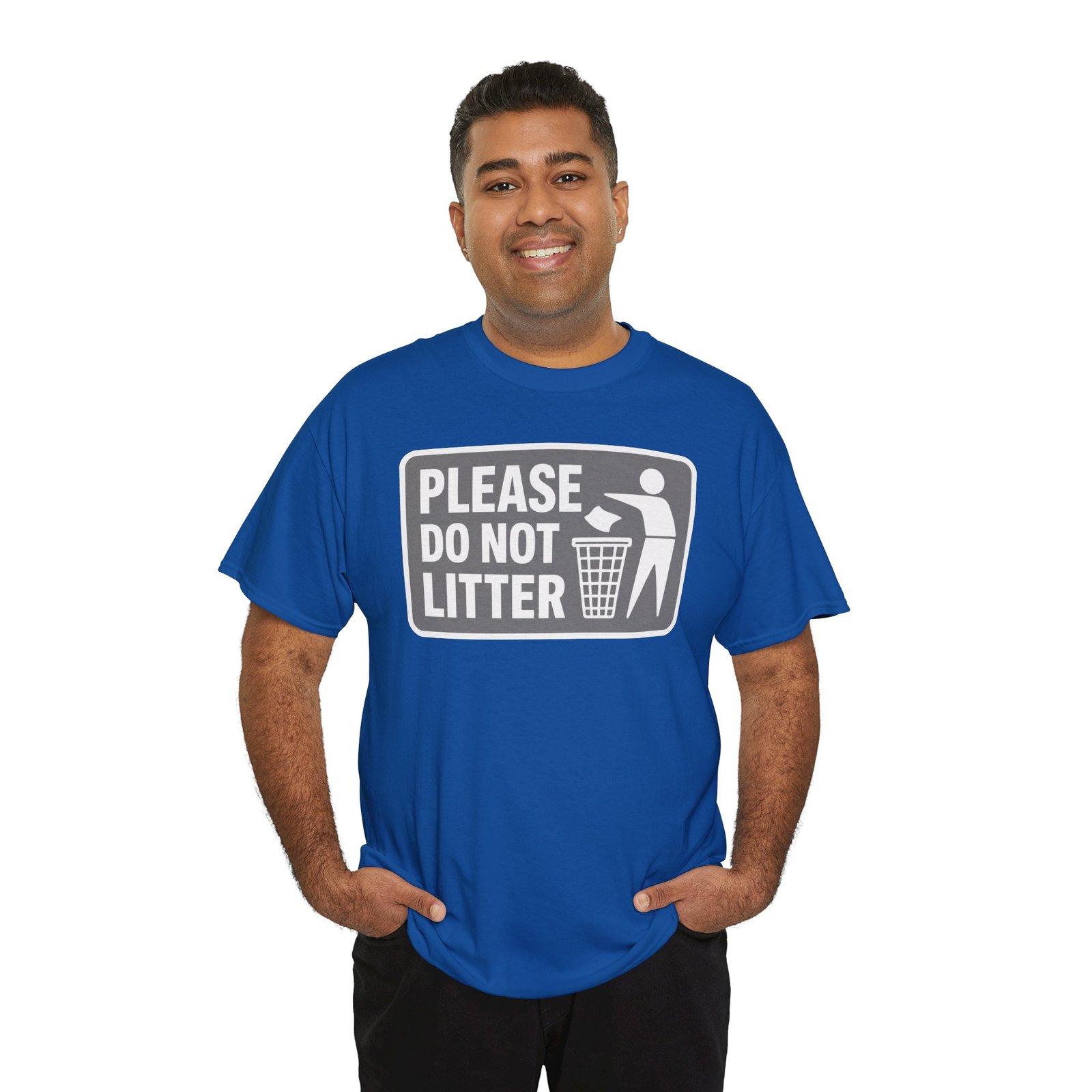 Please Do Not Litter – Unisex T-Shirt – Keep It Clean, People - Image 6