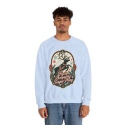 Flying Branchy Jingle Pony - Unisex Sweatshirt – Absurdly Festive - Image 3