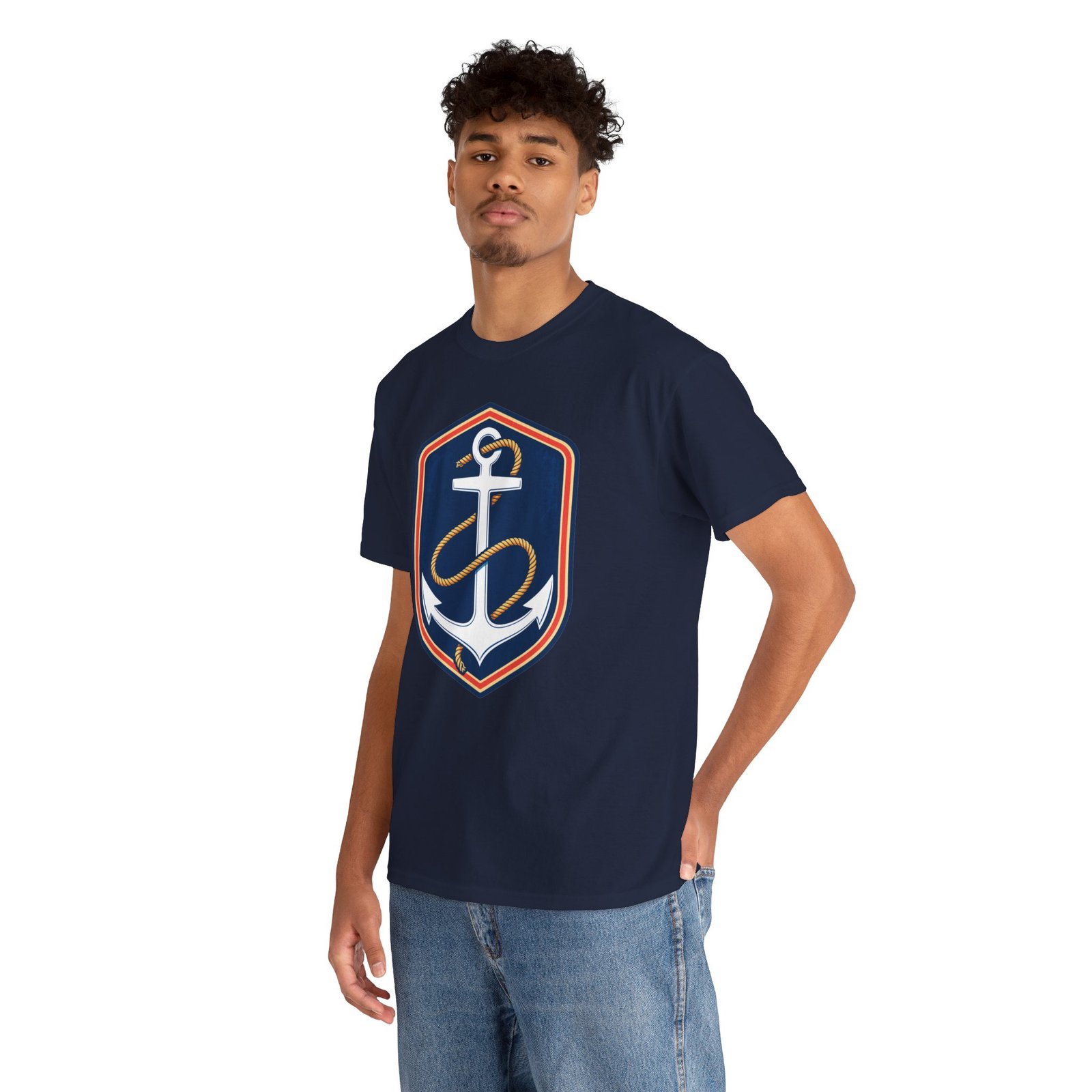 Classic Anchor – Unisex T-Shirt – Stay Grounded, Chase the Horizon - Image 4