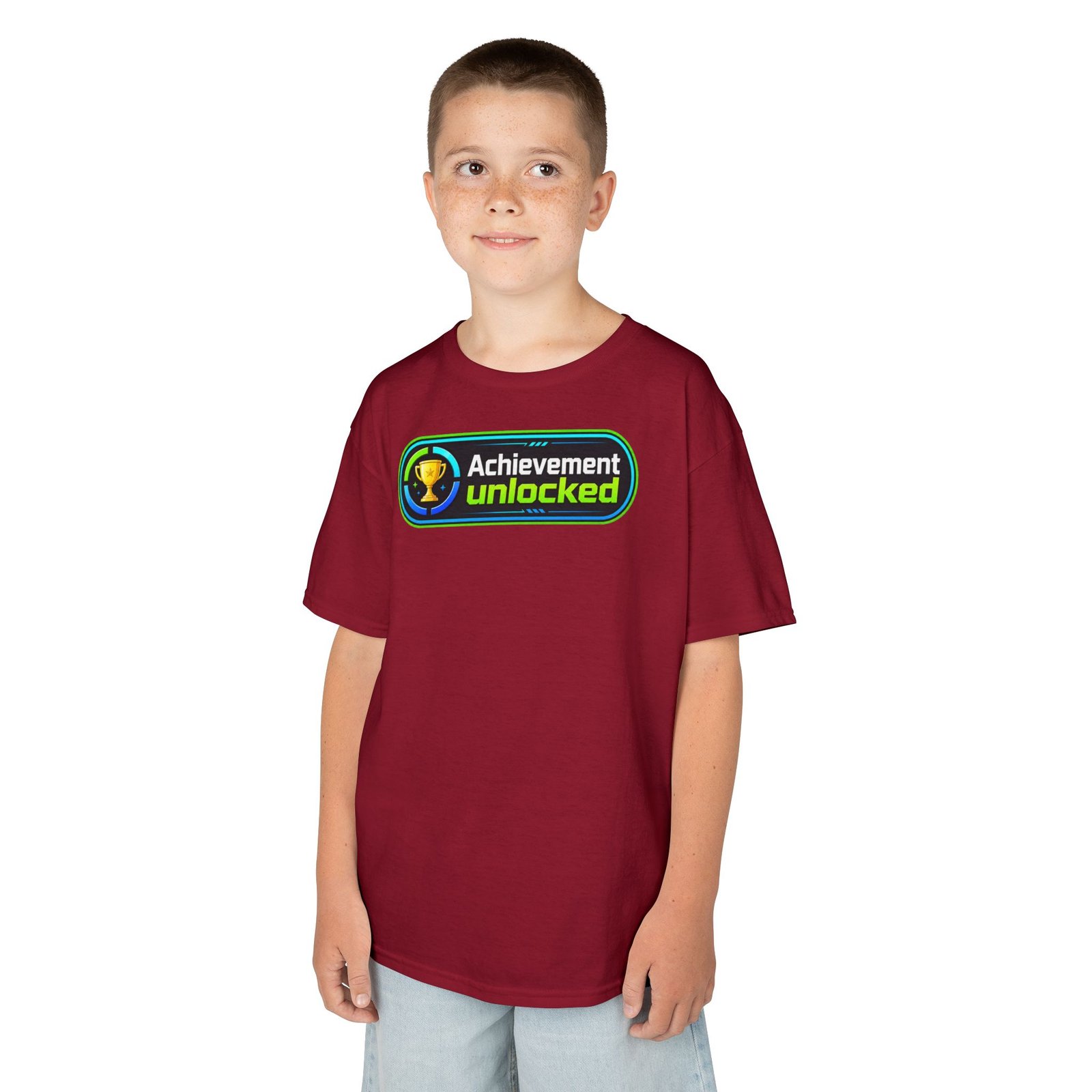 Achievement Unlocked – Kids T-Shirt – Junior Gamer Level Up - Image 3