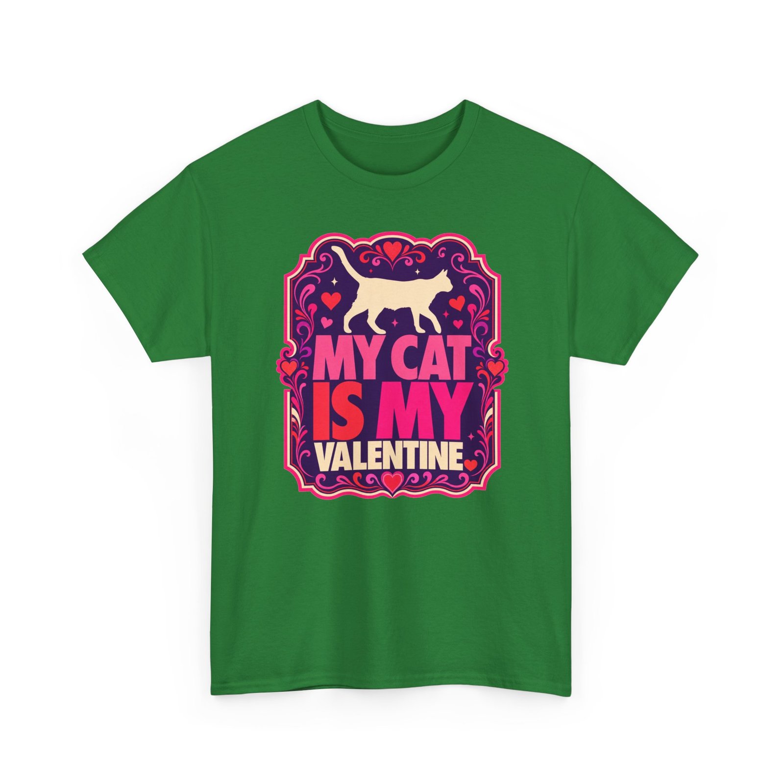 My Cat Is My Valentine - Unisex T-Shirt – True Love Has Whiskers - Image 14