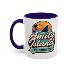 Amity Island Welcomes You – Color Accent Mug – Coffee With a Bite - Image 8