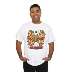 Pie Fighter - Unisex T-Shirt – Funny Pizza Space Fighter and Sci-Fi - Image 3