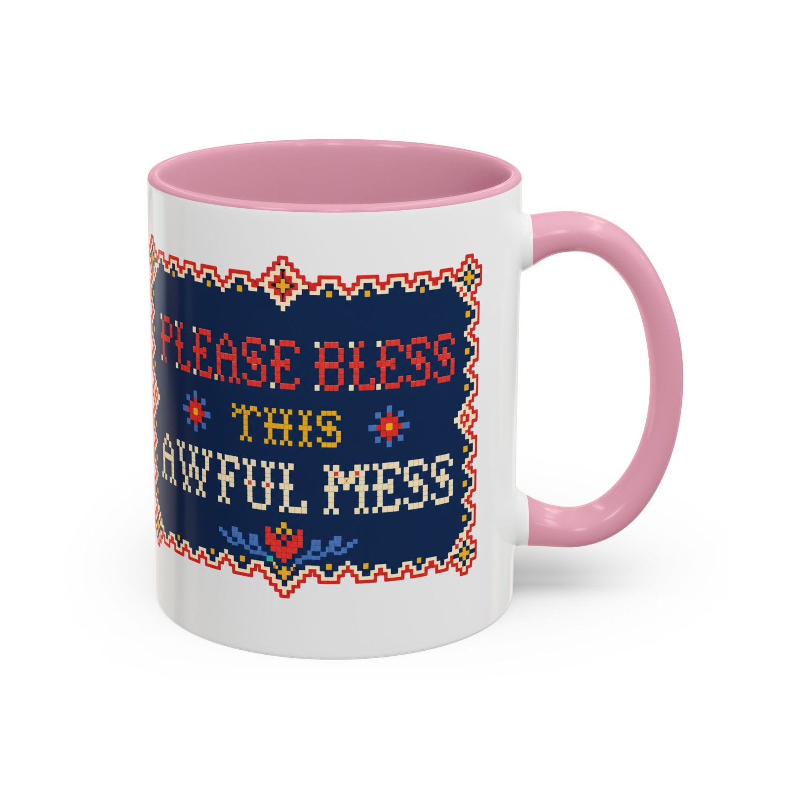Please Bless This Awful Mess – 11oz or 15oz Accent Mug – Caffeine for Cozy Chaos - Image 21