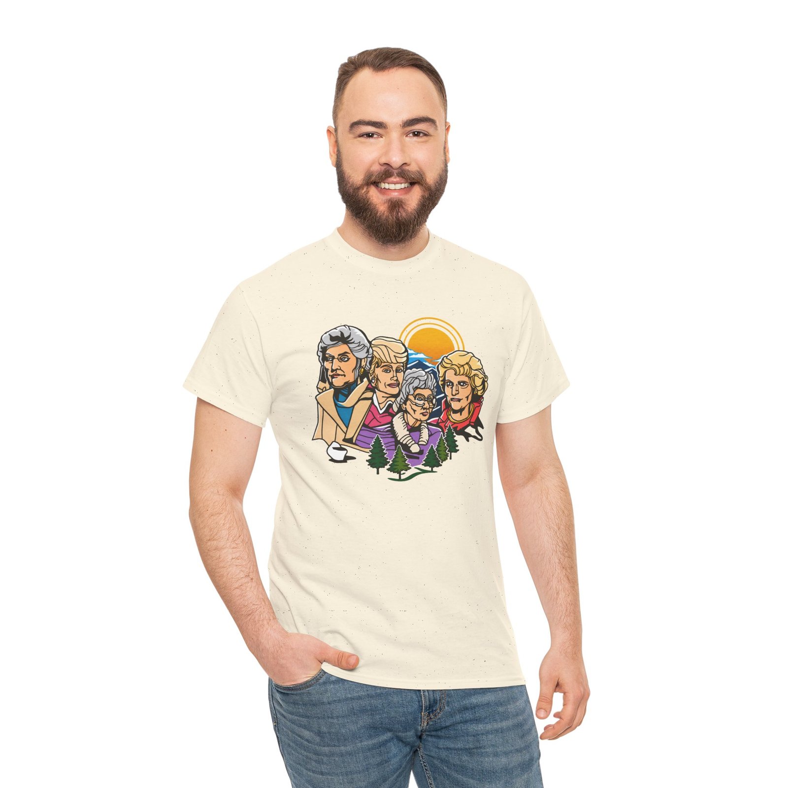 Mount Goldmore - Unisex T-Shirt – Golden Girls Mount Rushmore Parody and Classic TV - Image 8