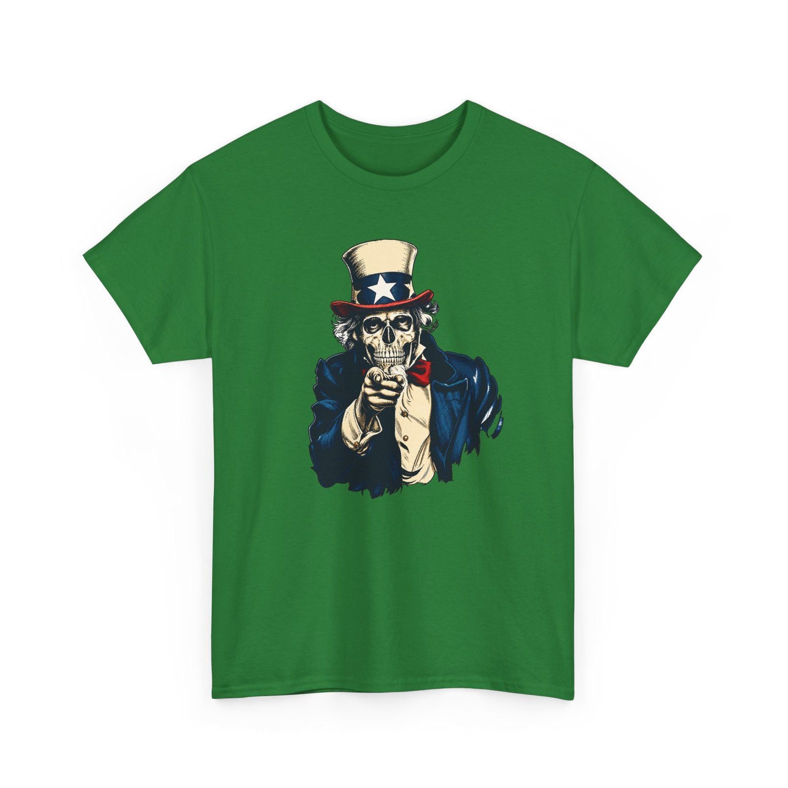 Zombie Uncle Sam - Unisex T-Shirt – He Wants Your Brains, Horror and Americana - Image 18