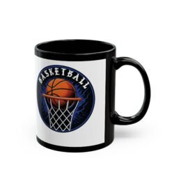 Alternative view of Basketball – Black 11oz or 15oz Mug – Fuel for the Court