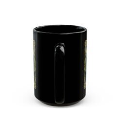 Molting Cicada – Black Mug – Sip Through the Transformation - Image 8