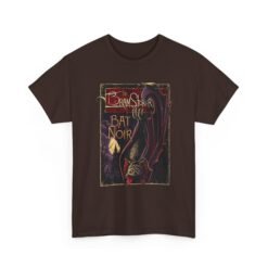 Bat Noir – Unisex T-Shirt – Bram Stoker’s Vampire Bat in the Shadows - Image 12