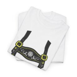 Lederhosen Costume - Unisex T-Shirt – Funny Oktoberfest Bavarian-Inspired Costume - Image 6